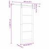 vidaXL Sliding Door White 83 x 211 cm Solid Pine Wood