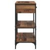 vidaXL Console Table with Drawer Brown 100 x 34.5 x 75 cm Wood