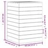 vidaXL Laundry Basket White 44x44x66 cm Solid Wood Pine