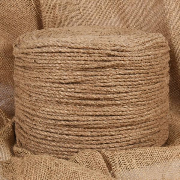 vidaXL Rope 100% Jute 6 mm 500 m