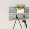 vidaXL Wall-Mounted Coat Rack Grey Sonoma 60 x 10.5 x 18 cm