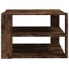 vidaXL Coffee Table Smoked Oak 60x60x40 cm Engineered Wood