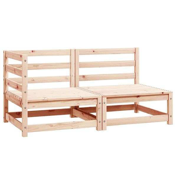 vidaXL 2 Piece Garden Lounge Set Solid Pinewood