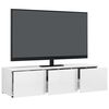 vidaXL TV Cabinet High Gloss White 120x34x30 cm Engineered Wood