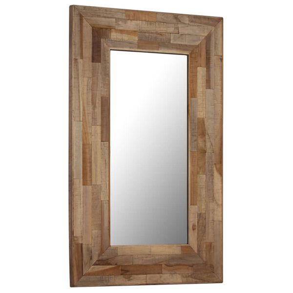 vidaXL Mirror Reclaimed Teak 50x80 cm