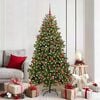 vidaXL Artificial Christmas Tree Green 180 cm PVC and Metal