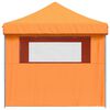 vidaXL Foldable Party Tent Pop-Up with 4 Sidewalls Orange