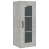 vidaXL Hanging Wall Cabinet Concrete Grey 34,5x34x90cm
