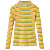 vidaXL Kids' T-shirt with Long Sleeves Mock Turtleneck Ochre 104