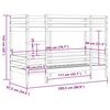 vidaXL Bunk Bed without Mattress 80x200 cm Solid Wood Pine