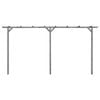vidaXL Garden Pergola Grey 400x40x205 cm Impregnated Pinewood