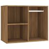 vidaXL Dressing Table Set with LED Brown Oak Engineered Wood