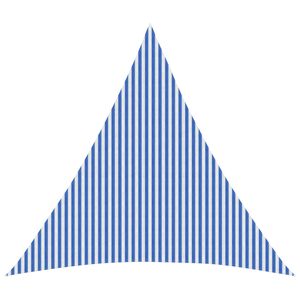 vidaXL Sunshade Sail 6 x 6 x 6 m HDPE Triangular Blue and White