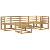 vidaXL Outdoor Sofa Set 6 pcs White Solid Acacia Wood