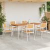 vidaXL GardenChair 6 pcs Brown 56x54.5x87cm SolidTeakwood
