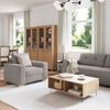 vidaXL Sofa 3 pcs Taupe Fabric