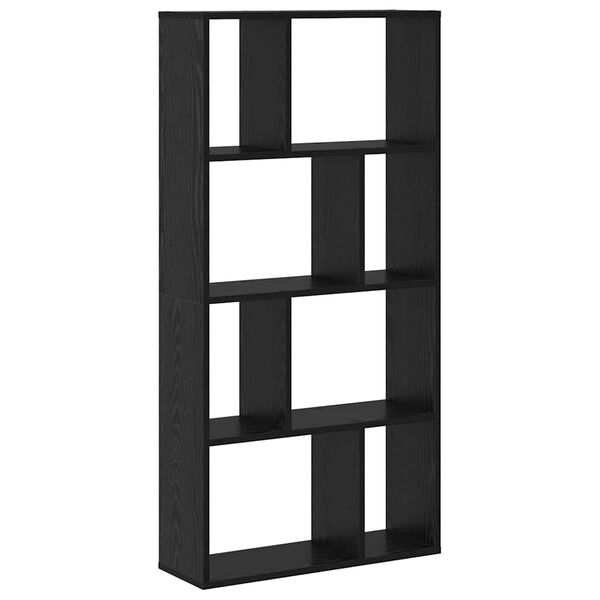 vidaXL Book Cabinet Black Oak 60 x 20 x 102.5 cm Engineered Wood