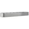 vidaXL Garden Raised Bed Powder-coated Steel 584x140x68 cm Silver