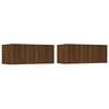 vidaXL TV Cabinets 2 pcs Brown Oak 80x30x30 cm Engineered Wood