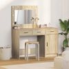 vidaXL Dressing Table 2 pcs Brown 40 x 41 x 75 cm Engineered wood