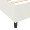 vidaXL Platform Bed Frame Cream 100 x 200 cm Fabric