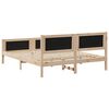 vidaXL Bed frame Brown and light grey 160 x 200 cm Solid pine wood
