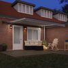 vidaXL Retractable Awning Manual Light grey 400 x 350 cm Fabric