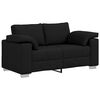 vidaXL Sofa Black 160 x 77 x 82 cm Fabric