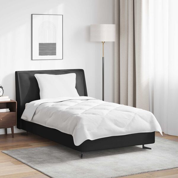 vidaXL Duvet Set with Pillow 2 pcs White Microfiber