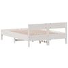 vidaXL Bed Frame without Mattress White 140x190 cm Solid Wood Pine