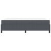 vidaXL Bed Frame with Mattress Dark Grey 140 x 200 cm Fabric