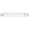 vidaXL Dog Kennel Black 64 m&sup2; Steel
