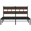 vidaXL Bed Frame without Mattress with Headboard Brown Oak 140x200 cm