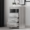 vidaXL Drawer Cabinet Grey Sonoma 40x50x76 cm Engineered Wood