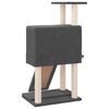 vidaXL Cat Tree with Sisal Scratching Posts Dark Grey 96 cm