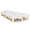 vidaXL Pallet Bed Frame without Mattress Solid Pine Wood 120x200 cm
