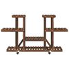 vidaXL Flower Stand with Wheels 110x25x78 cm Solid Wood Fir