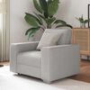 vidaXL Sofa Cloud Grey 100 x 77 x 82 cm Fabric