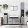 vidaXL Bathroom Cabinet Grey Sonoma 80x33x60 cm Engineered Wood