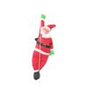 vidaXL Hanging Santa Claus on Rope Red 30 x 15 x 130 cm Polyester