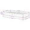 vidaXL Bed Frame without Mattress White Solid Wood Single