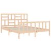 vidaXL Bed Frame without Mattress King Size Solid Wood Pine