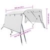 vidaXL 3-bow Bimini Top with Sidewalls 183x(154-167)x137 cm