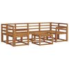 vidaXL Outdoor Sofa Set 7 pcs Natural Solid Acacia Wood