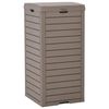 vidaXL Outdoor Garbage Bin Light Brown 41x41x86 cm Polypropylene
