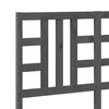 vidaXL Bed Headboard Grey 141x4x100 cm Solid Wood Pine