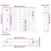 vidaXL Garden Gate 100x75 cm Corten Steel Square Design