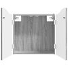 vidaXL Dartboard Cabinet Grey Sonoma 56 x 12 x 63 cm Engineered Wood