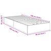 vidaXL Ottoman Bed Frame with Storage Concrete Grey 193 x 90 x 25 cm