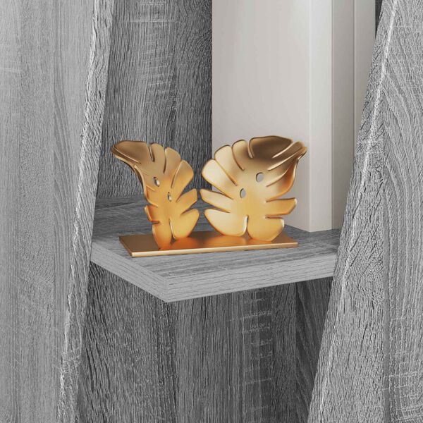 vidaXL Side Shelf Grey Sonoma 33 x 32 x 70.5 cm Engineered Wood